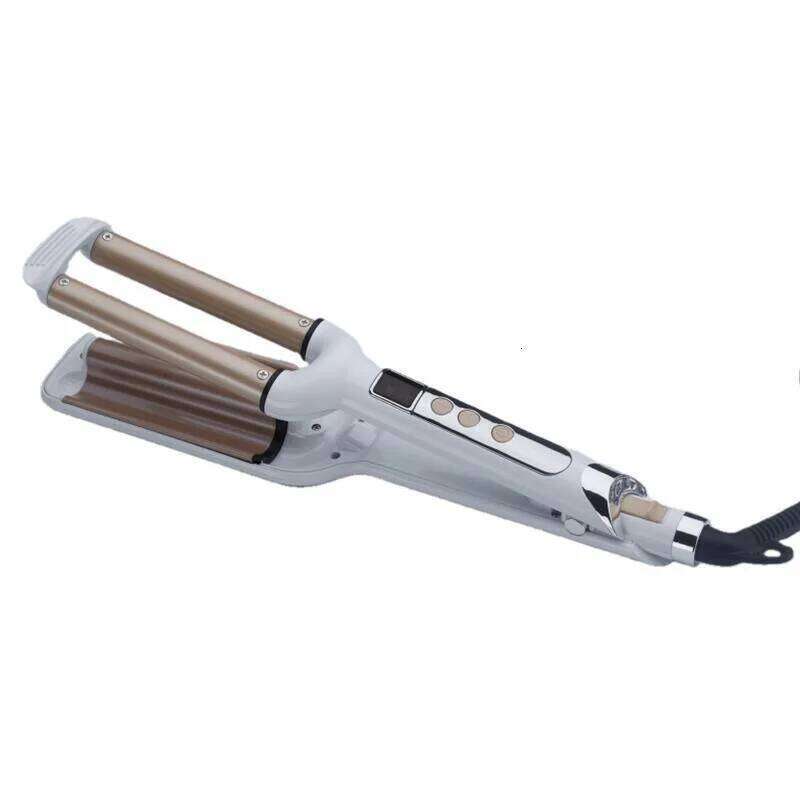 Pear Flower Head Three Tube Curling Iron for Curly with LCD Temperature Display Professional Styler Hair Curlers