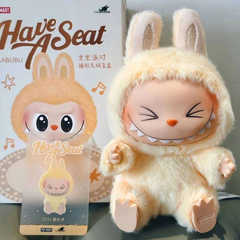 HOT1:1 Keychain The Monsters 2nd Gen Sitting Plush Doll aron Series Blind Box Have A Seat Limited Edition Pendant Gift