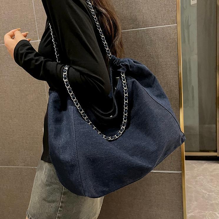 Free shipping designer Casual Bag Lazy Style Denim Bag Women Bag New Commuter Versatile Stylish Shoulder Bag Large Capacity Tote Bag