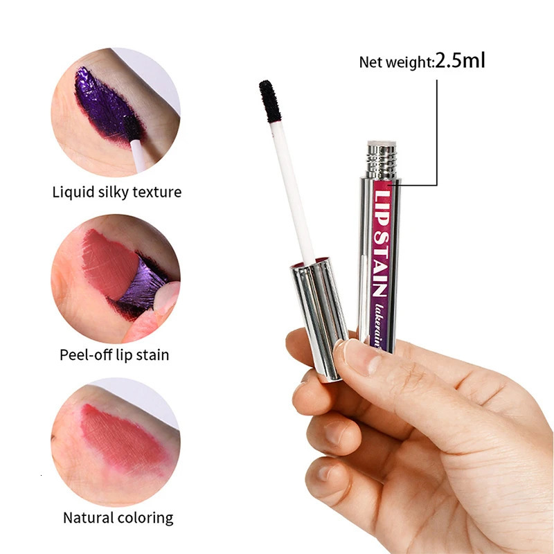 Peel Off Lip Stain Reveal Long Lasting Waterproof Pink Lip Tint Transfer Proof Non Stick Cup Natural Lip Stain Womens Cosmetics 250618