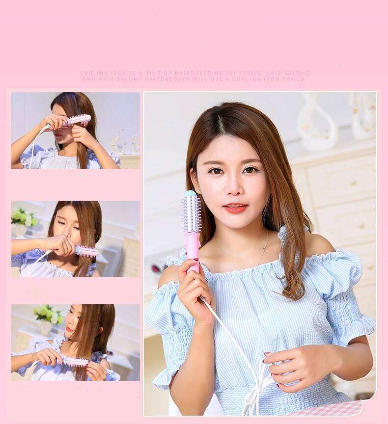 Mini Hair straightener Travel Dual Voltage Ceramic Tourmaline Ionic Hot Curler with Bag for Professional Heated Brush