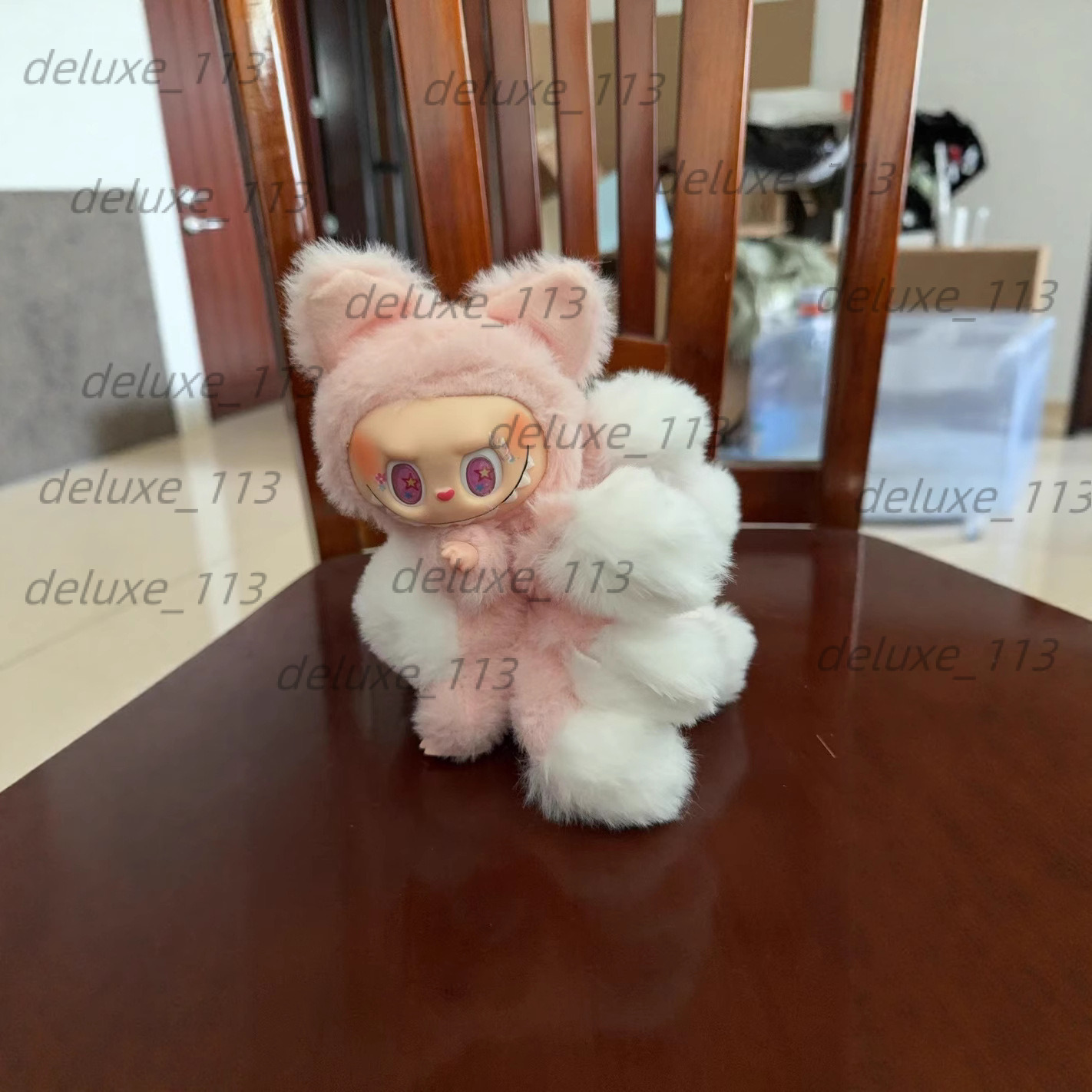 Nine-Tailed Fox LABUBU Bubble Labubu Mart Aron Plush Pendant Vinyl Doll Toy