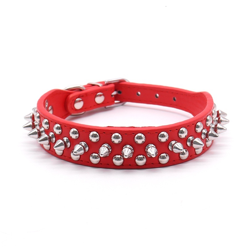 Designer Dog Collar PU Willow Pet Necklace Anti-Bite Neckband Anti-Escape Spiked Tactical Dog Neck Harness
