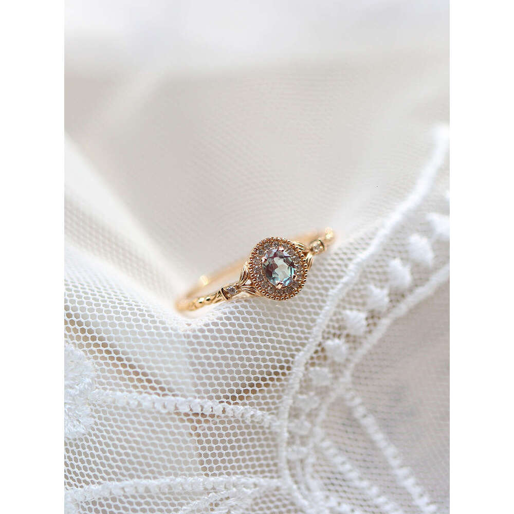 Qingshan Limited Edition Alexander Color-Changing Light Luxury Versatile Trendy Ring