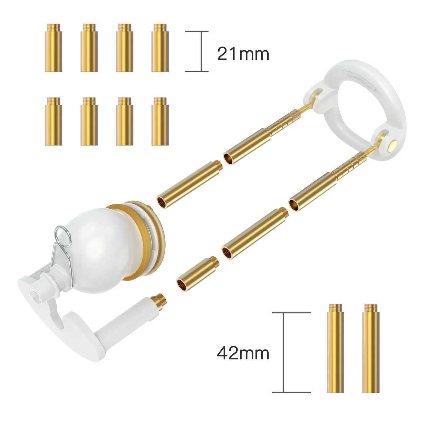 New Size Master Pro Golden extender with fastigiate Vacuum cup for Male Penis Enlargement system Penis Size Master PMP. W250618