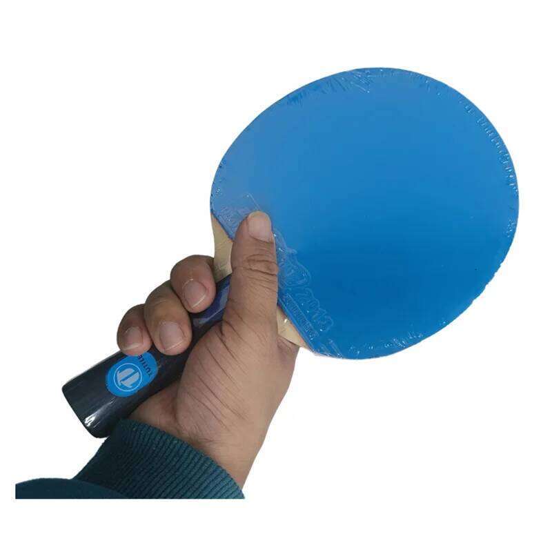 Tuttle Handmade Colorful Table Tennis Racket,7 plywood Carbon Blade + Pink Green Blue Positive Energy Rubber Sheet for Children