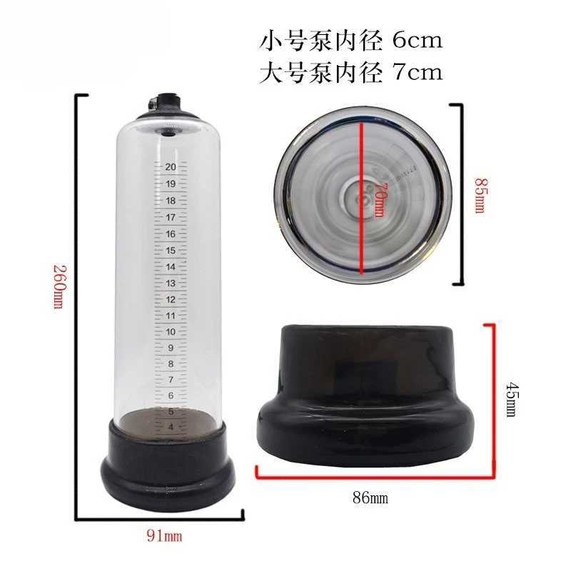 Penis Enhancement Pump Dual Water Air Function Cock Extender Enlarger Hercules Cup with Watch Pressure Gauge Sex Toy for Men W250618