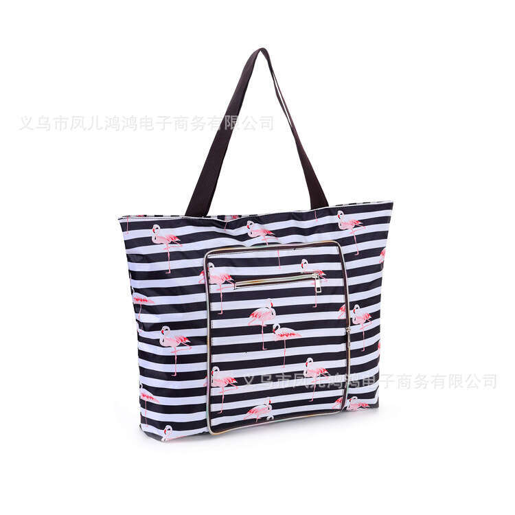 European Style Women's Fashionable Multifunctional Foldable Handbag Travel Beach Tote Bag