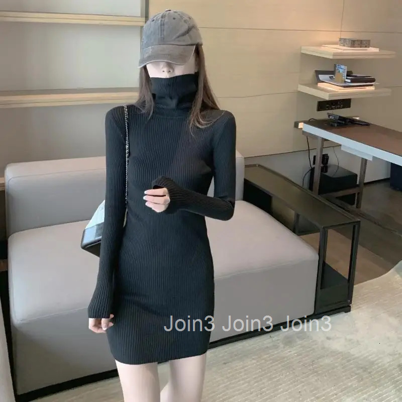 Short Extreme Mini Turtleneck Clothing Crochet Red Female Dress Solid Womens Dresses Knit Bodycon Thic Hot Cheap Casual Trendy