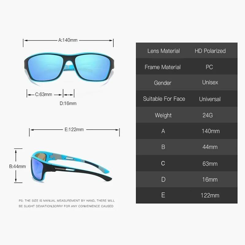 Men's Polarized Sunglasses With Chain For Men Women Driving Hiking Sun Glasses Fishing UV400 Eyewear