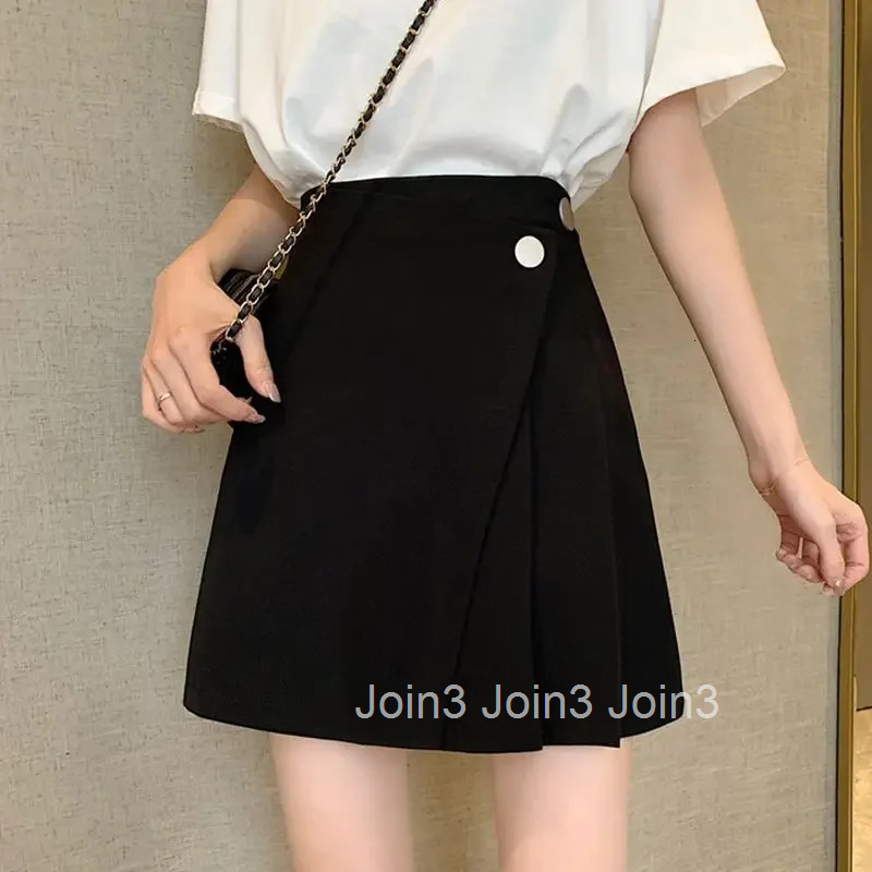 Wrap High Waist Pleat To Knees Length Pleated Woman Skirt Tight Stylish Korean Fashion New in Streetwear A Line Skirts for Women