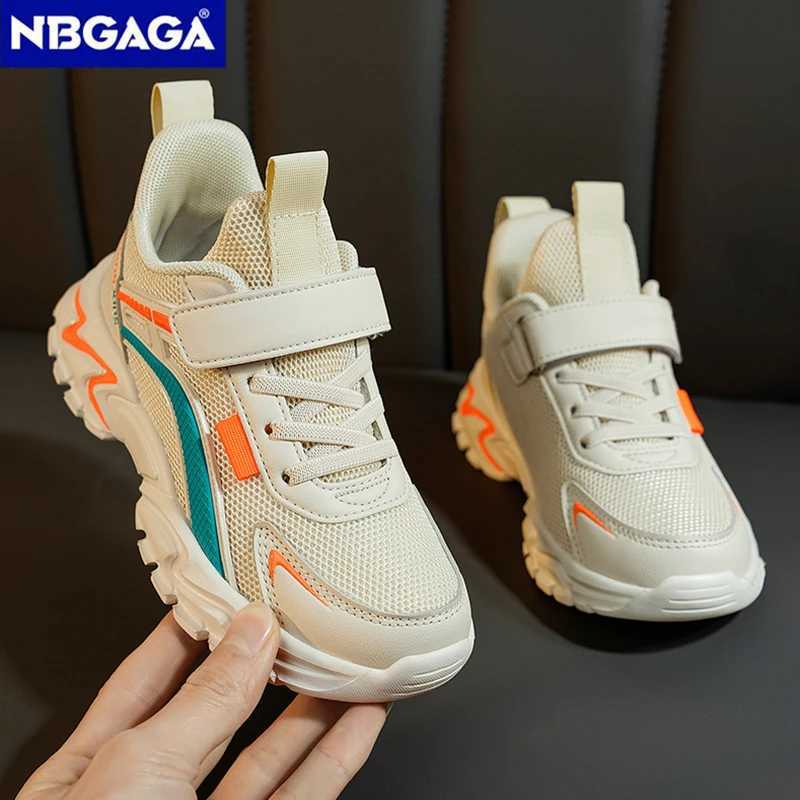 Lightweight Childrens Black Sneakers Breathable Mesh for Boys School Casual Walking Shoes Non-slip Sport Kids Girl Running Shoe Z250618