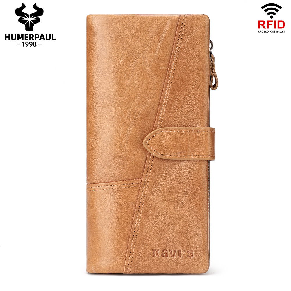 Free Luxury Bag Delivery Designer Fashion Phone Bag First Layer Cowhide Multi Card Slot Handbag Casual Coin Wallet Women's Genuine Leather Long W