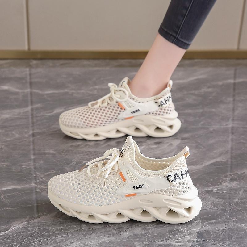Fashion Summer Big Eye Mesh Breathable Thick Sole Versatile Sneakers Comfortable Women's Casual Shoes ddmythur