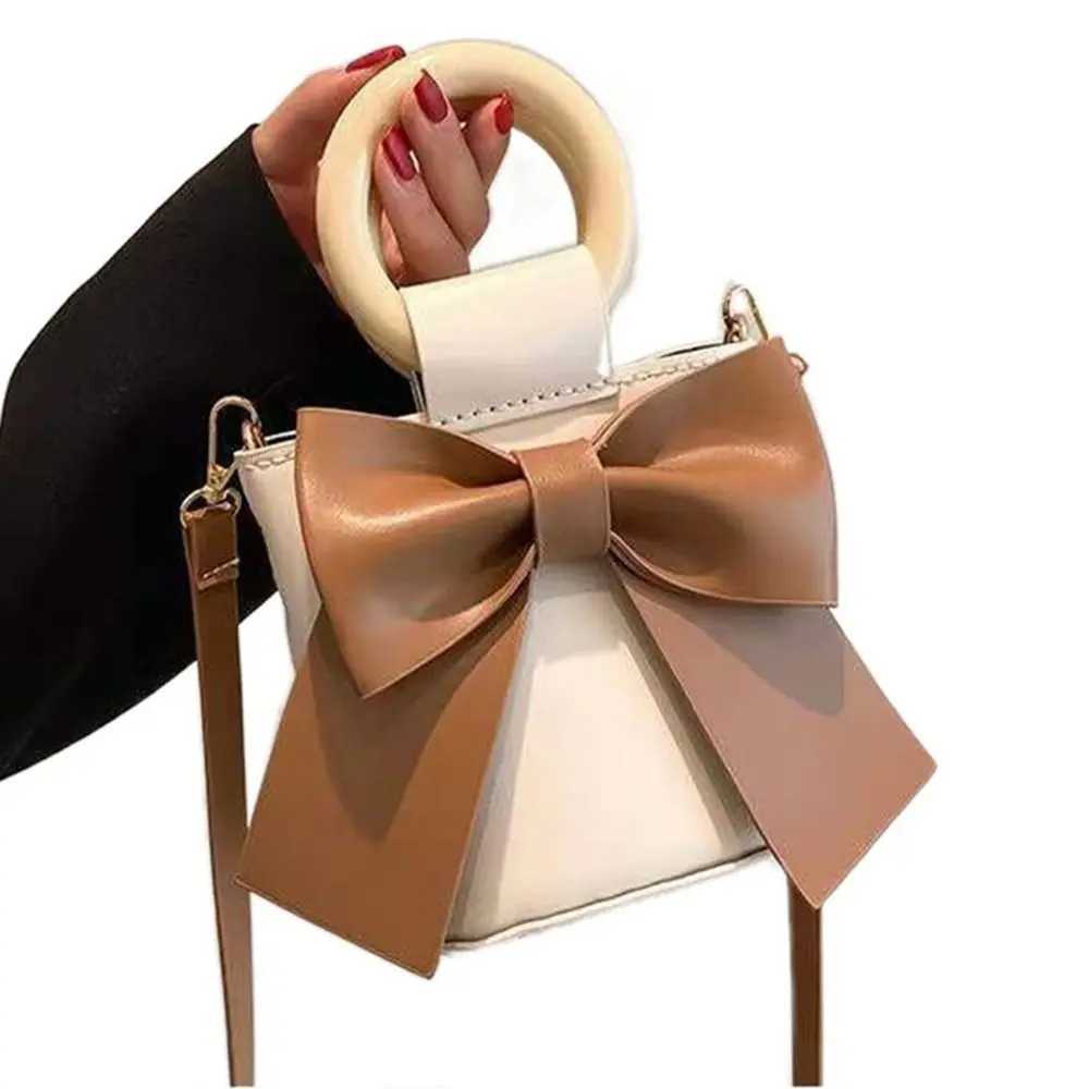 PU Leather DIY Leather Tote Bag Making Kit Handmade Korean Style Crossbody Bucket Bag Making Materials with Hardware Bags Strap Z250618