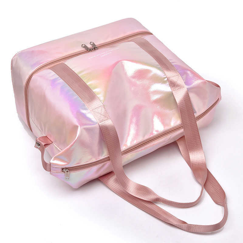 New Candy Color Travel Bag Large Capacity Independent Shoe Compartment Dry Wet Separation Storage Sports Yoga Fitness Bag