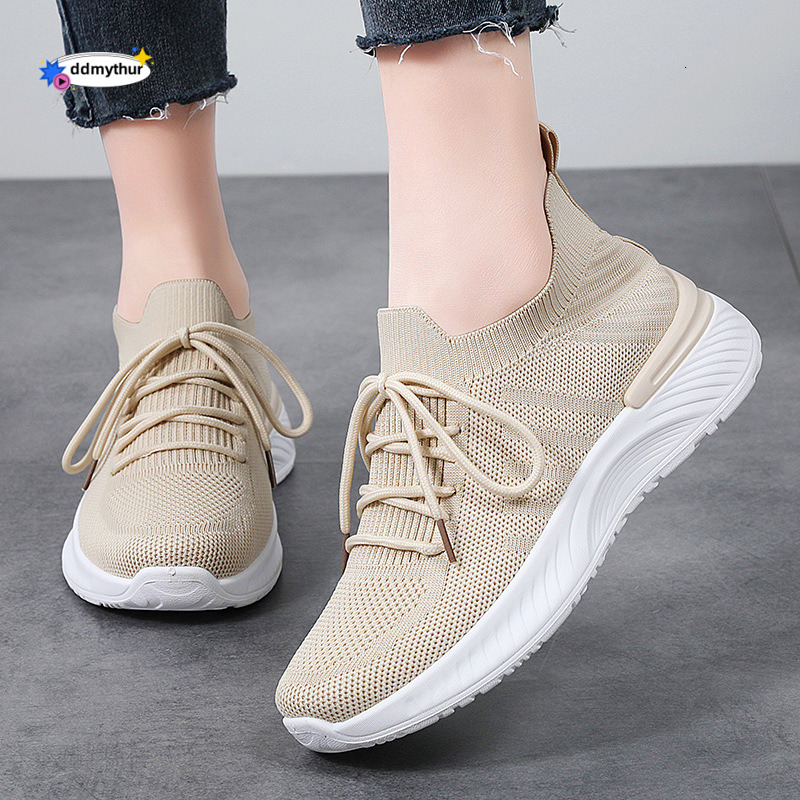 Plus 2025 New Spring Mesh for Women Fashion Lace-up Sneakers Ladies Non-slip Shoes Size 36-42 ddmythur