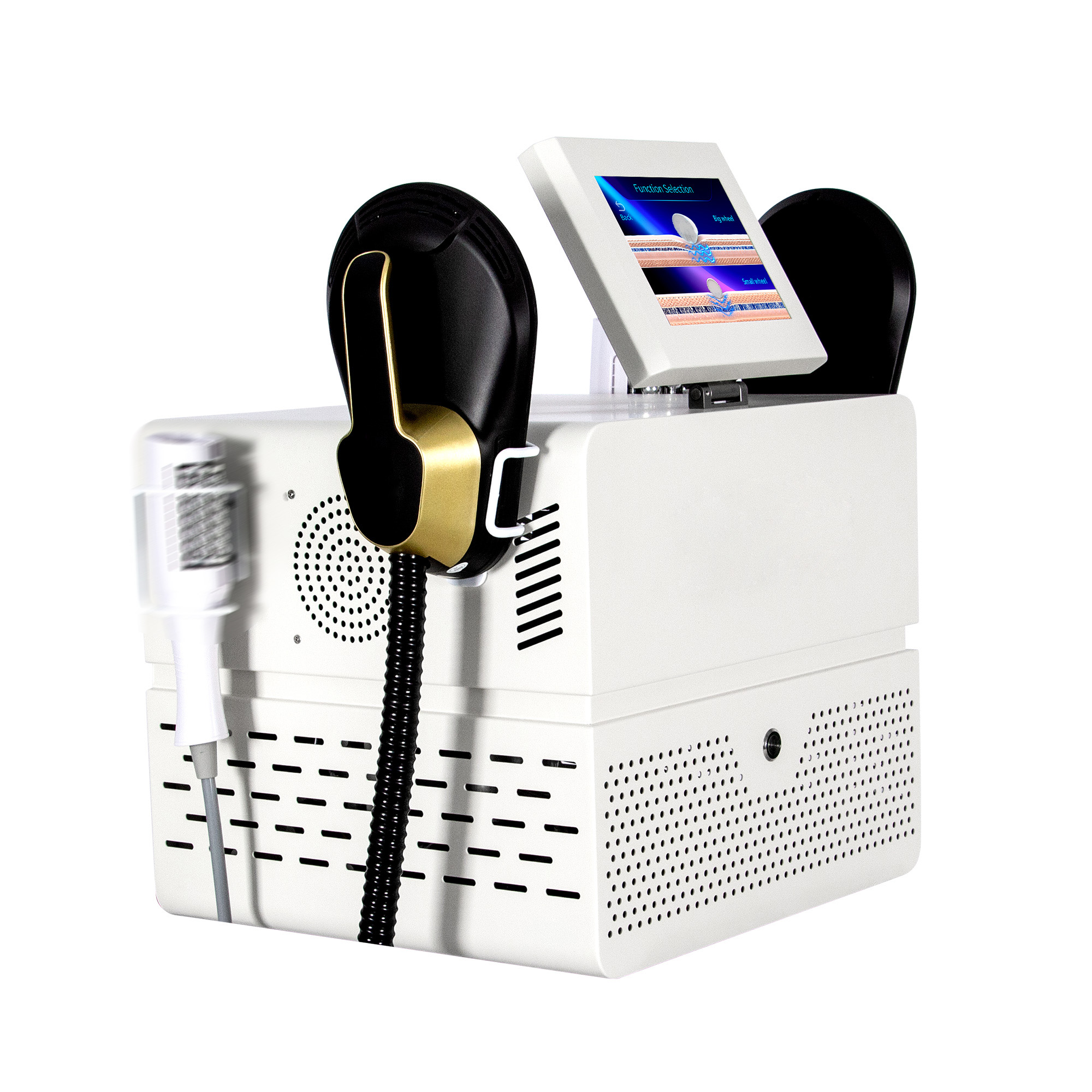 2025 New Desktop RF Body Shaping Machine Roller Fat Reduction And Magnetic Slimming Body Shaping And Weight Loss White