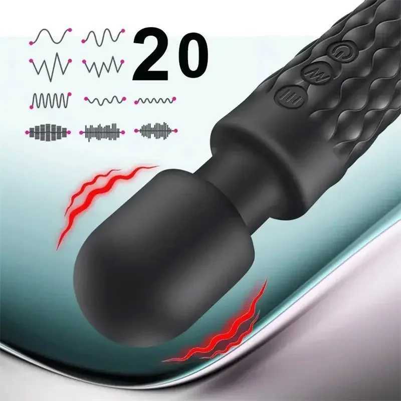 20 Modes Av Stick Vibrator Sex Toys For Women Clitoral Stimulation Massager G Spot Vibrator Masturbators Sexy Toys Adult ProductXJ250618
