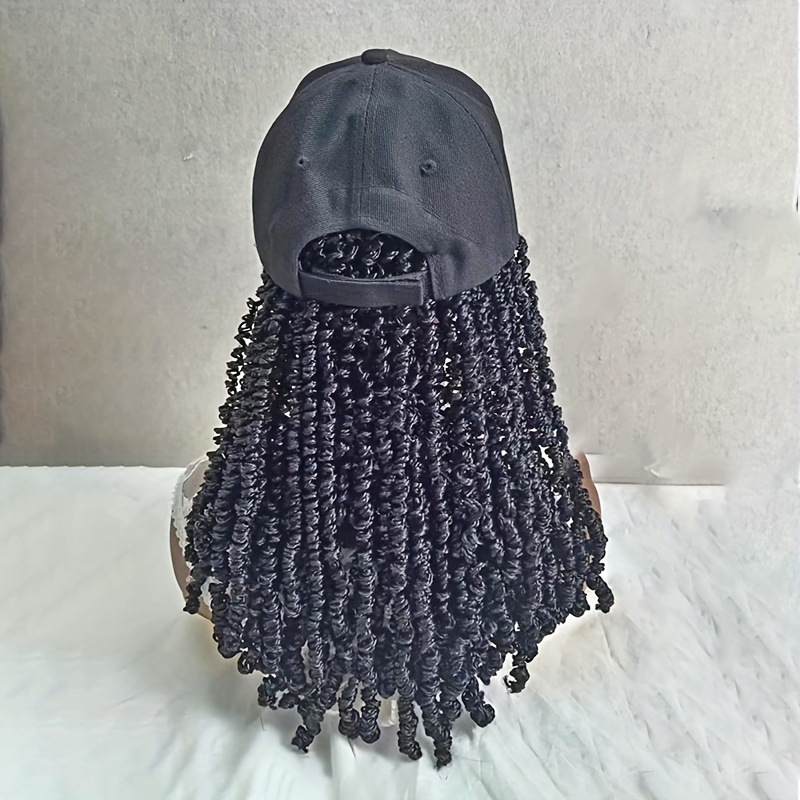 African Fashion Hat with Dreadlocks Spring Coils Natural Sports Trendy Snapback Cap