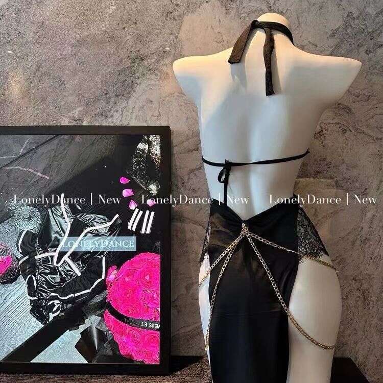 Sexy Lingerie Sexy Lingerie Chain Egyptian Charm Cat Girl Set Uniform Temptation Pure Desire See-Through No-Removal Halter Strap Women Lingerie