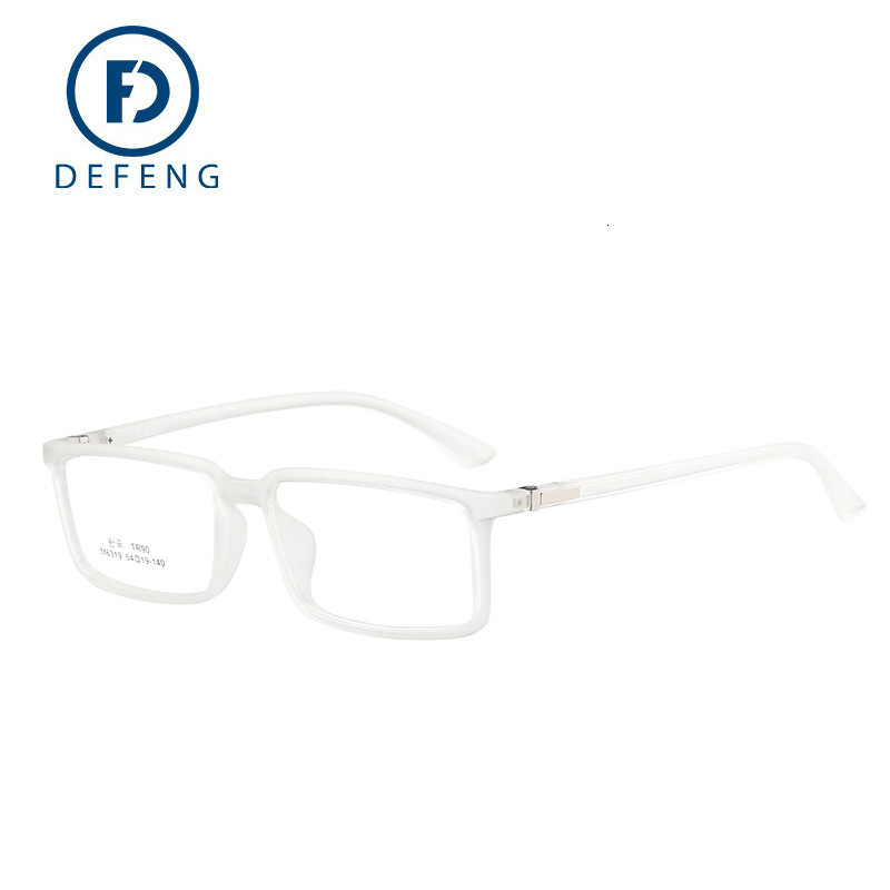 Defeng M6319 New Memory Lightweight TR90 Non-Prescription Glasses for Men Artistic Square Frame Prescription Glasses Frame for Women Business Style 23