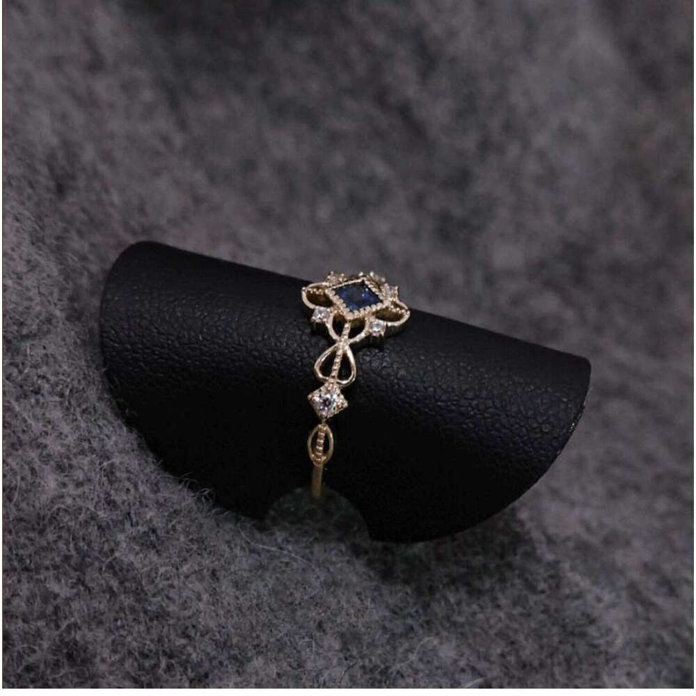 Niche Light Luxury High-end Sense Index Finger Cold Style Ins Women Lace Hollow Versatile Trendy Ring