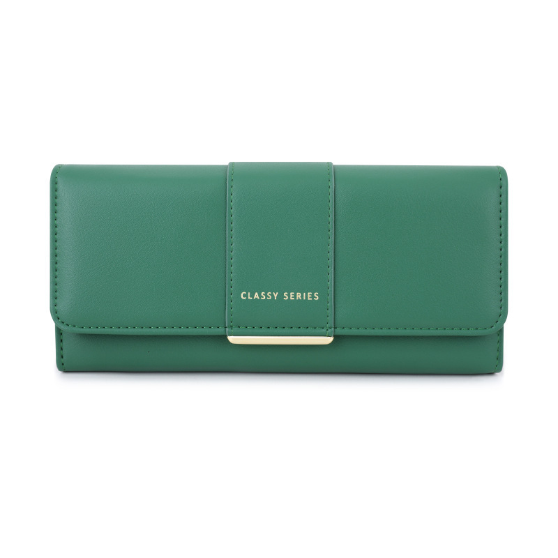 Fashionable Women's Wallet Free Shipping Designer Long Luxury Leather Leader Wallet Simple And Portable Card Bag Zipper Coin Bag Mobile Phone Bag