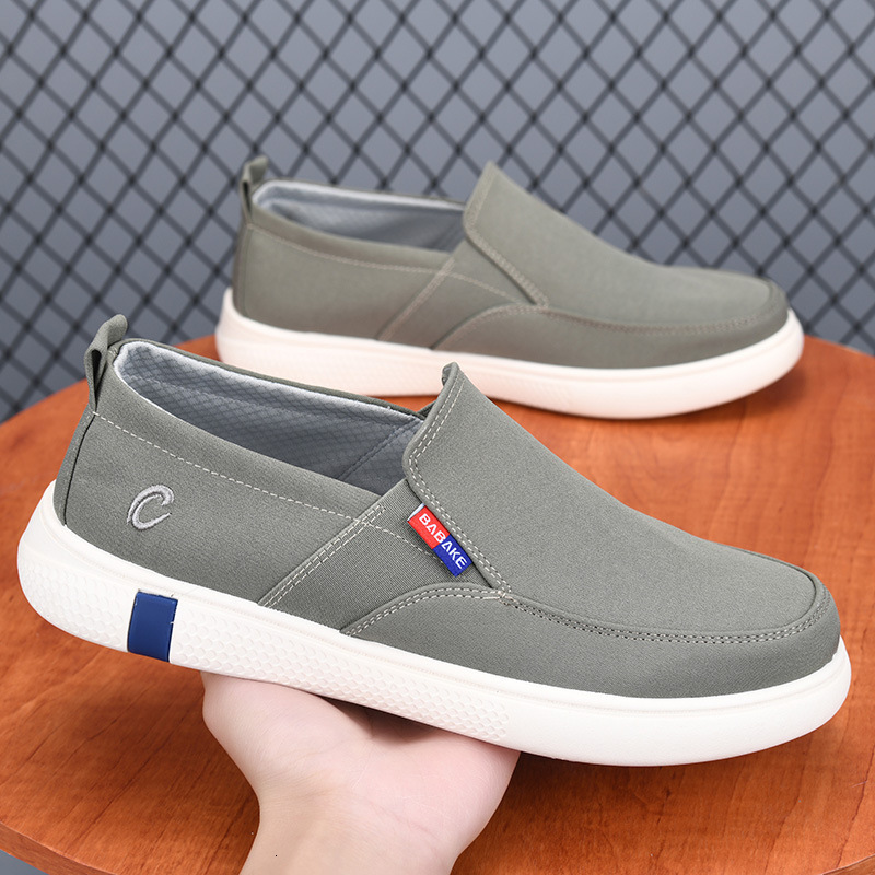 Spring Summer Slip On Breathable Walking Lazy Casual Soft Sole Casual Shoes Comfortable Lightweight Canvas Men S Shoes Ddmysaturn