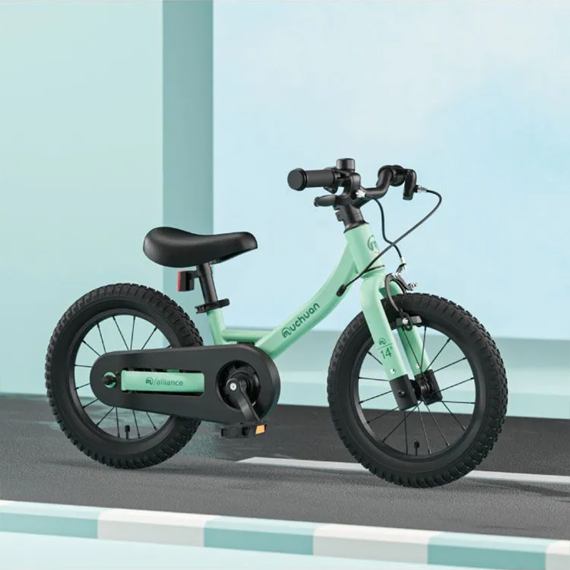 Sturdy Durable 12-Inch 2-in-1 Muchuan Riding Bicycle with Transparent Chain Case - Converts from Balance Bike to Pedal Bike for Ages 2-5