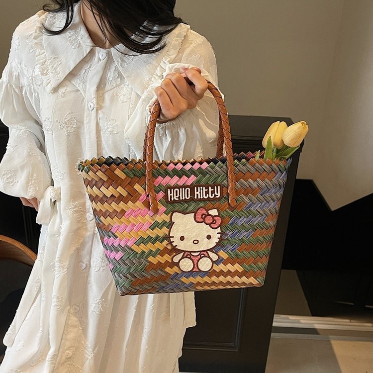 2025 New Designer Fashion Cartoon Summer Vacation Style Women's Shoulder Bag