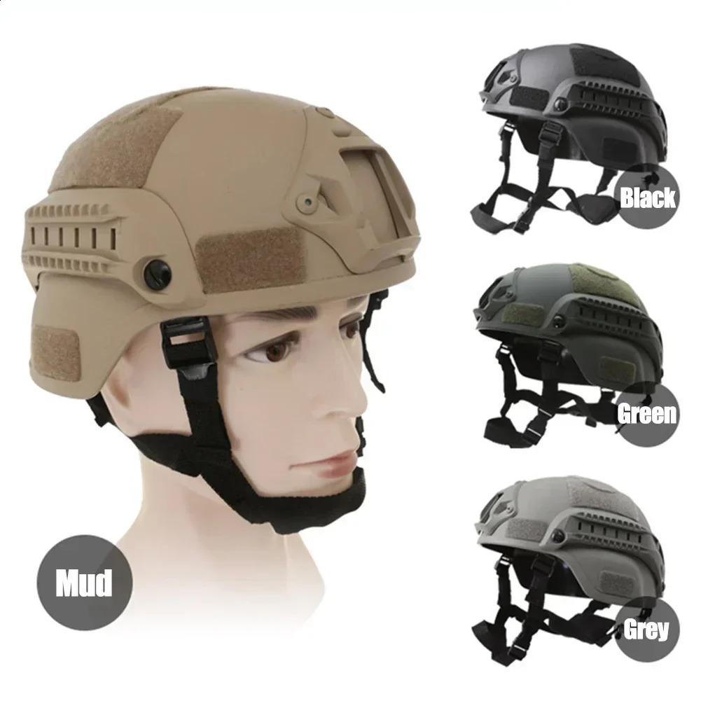 Helmet FAST MICH2000 Airsoft MH Tactical Outdoor Painball CS SWAT Riding Protect Equipment Ski y250611