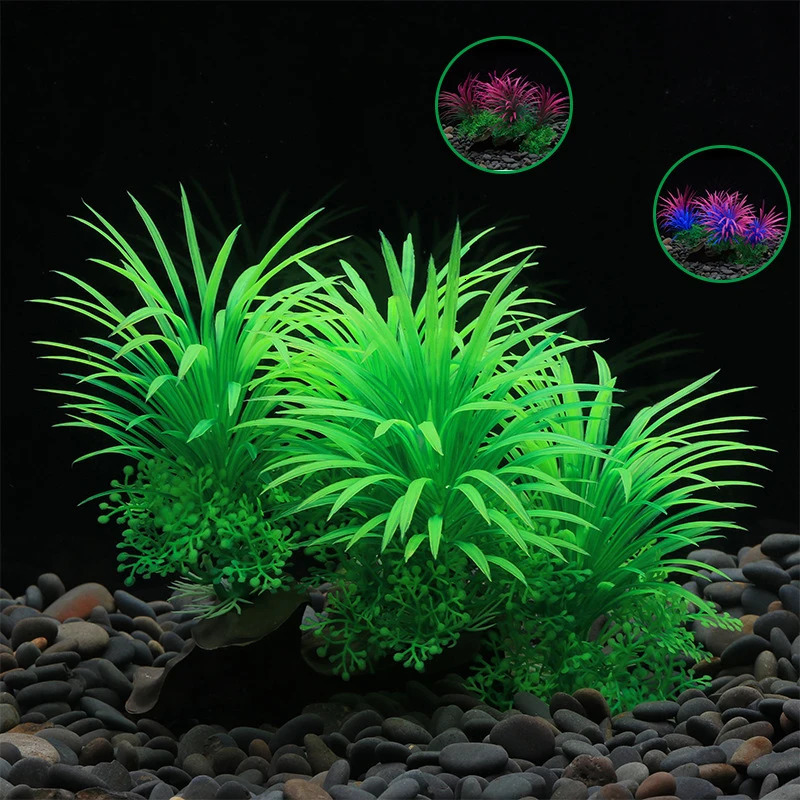Aquarium simulation plant Artificial Water Weeds Ornament aquatic plants Aquatic Plant Fish Tank Grass Decoration Accessories 250613