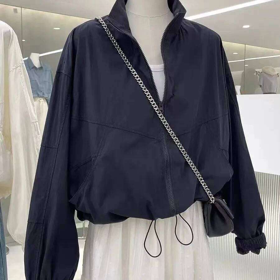 Casual Stand-Collar Trench Coat with Zippers: Ideal for Outdoorsmen Seeking Comfort and Style