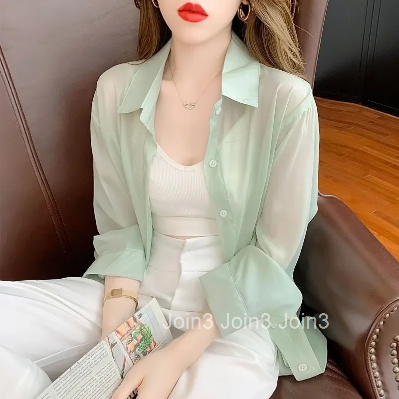 Woman Top Summer Shirts Blouses for Women Blended Full Long Sleeve Y2k Fashion Beautiful in Promotions Cute and Elegant Youth