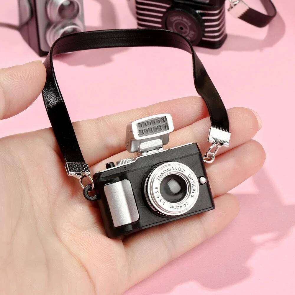 Labubu Bag Pc Dollhouse Miniature Digital SLR Camera Labubu For Upset Duck Dolls House Decoration Accessory