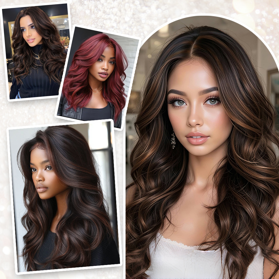 Wigs Human Hair Hot Fashion Genie Premium Deep Wave Natural Headband Glueless Synthetic Blonde HD Swiss Lace Front Curls Wigs