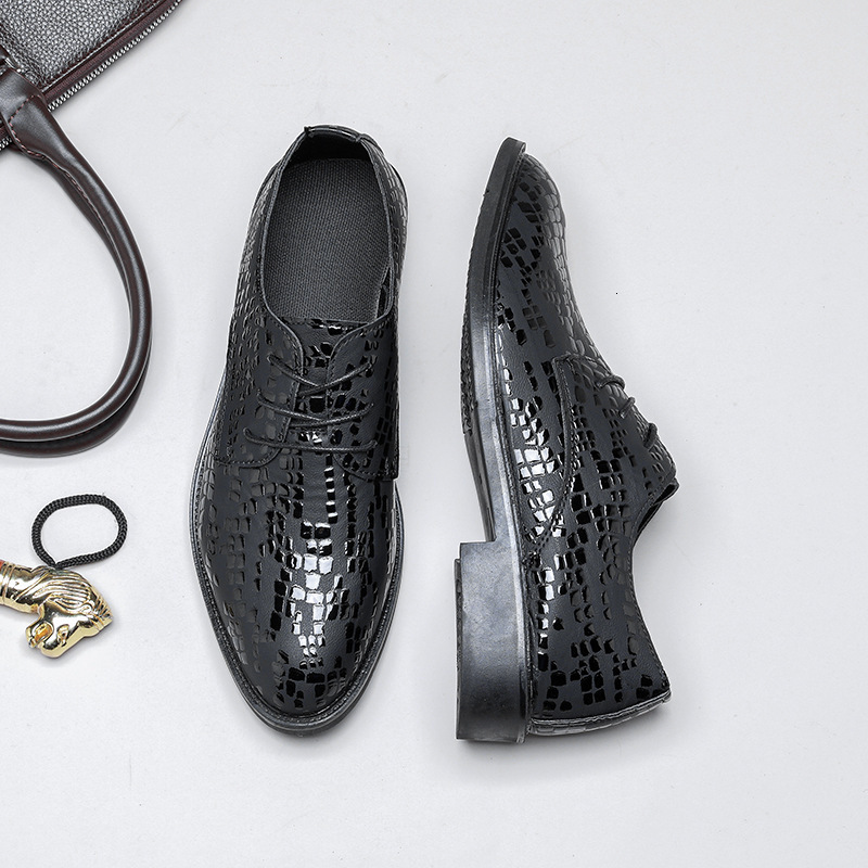 Men S Korean Style Hidden Heel Soft Leather Youth Suit Casual Shoes British Business Formal Casual Shoes Versatile Trendy Ddmysaturn