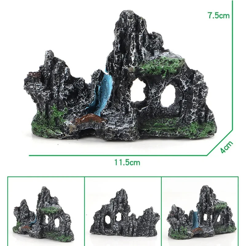 Decorative Rocks Aquarium Decoration Resin Rockery for Fish Tank Decoration Fake Stone Fish Tank Decor Aquarium Decorative Rocks 250613