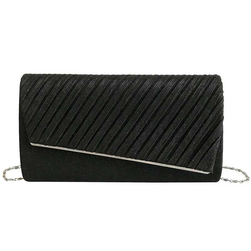 Women Clutch Evening Bag Sequin Clutch Female Wedding Purse Bag Party Handbag Black Blue Chain Shoulder Bag Z250618