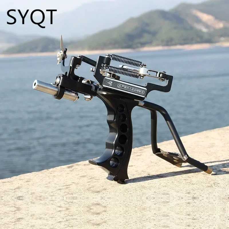 4-color Metal Laser Slingshot Hunting Fishing Professional Sling Shot Outdoor Hunting Shooting Sports Powerful Bow and Arrow W250618