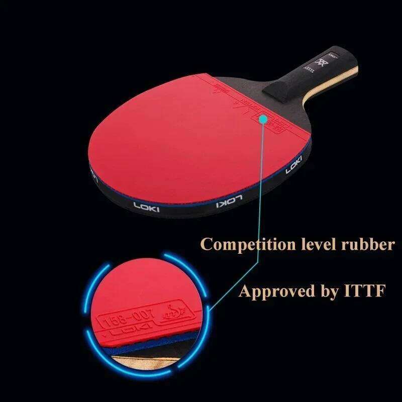 LOKI 9 Table Tennis Racket Professional 5+2 Carbon 6/7/8/9 Star Ping Pong Paddle Ultra Offensive with Sticky Rubbers