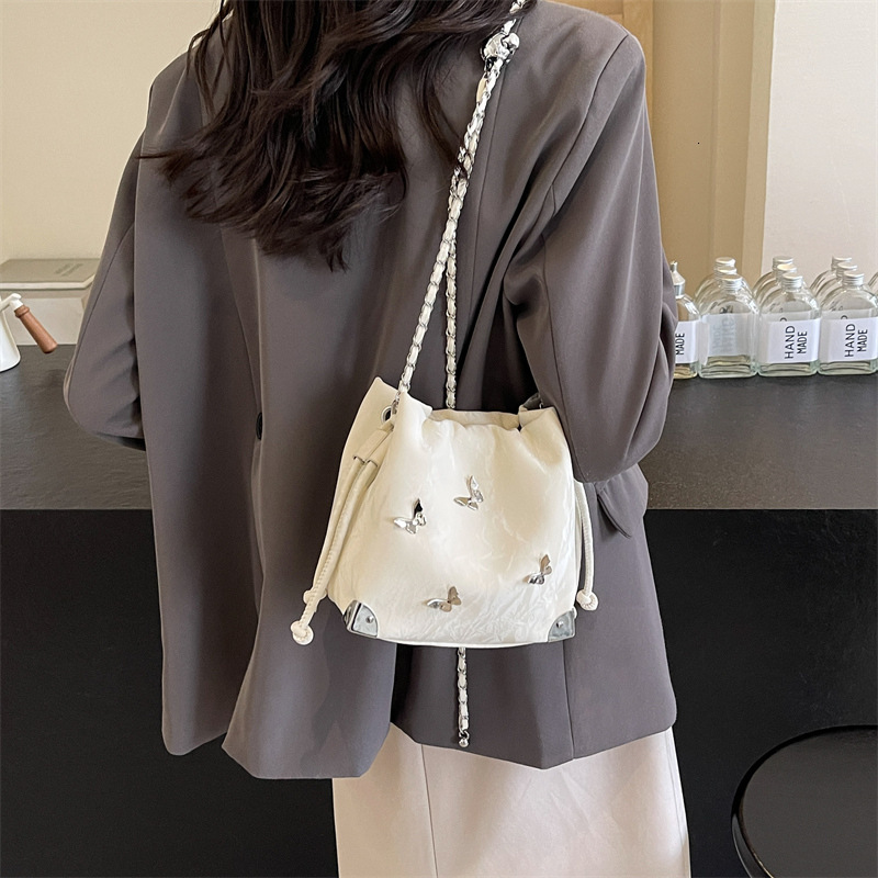 Free shipping designer Crossbody Bag Niche Bag Women Bag New Trendy Butterfly Versatile Shoulder Bag Popular Bucket Bag