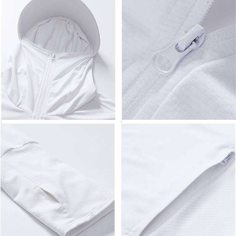 Unisex Quick Dry UV Jacket with Hood - Waterproof Mesh Material