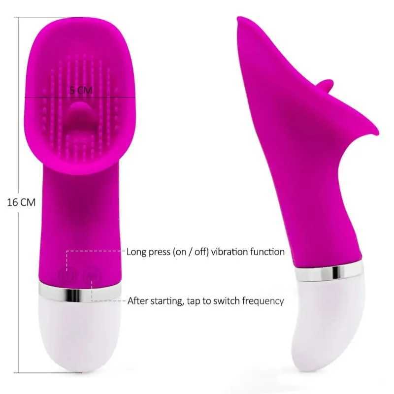 TINGNAI G-spot Vagina Clit Tongue Licking Vibrator Female Sex Toys Clitoris Orgasm Stimulator Licking Nipple Massager Product W250618