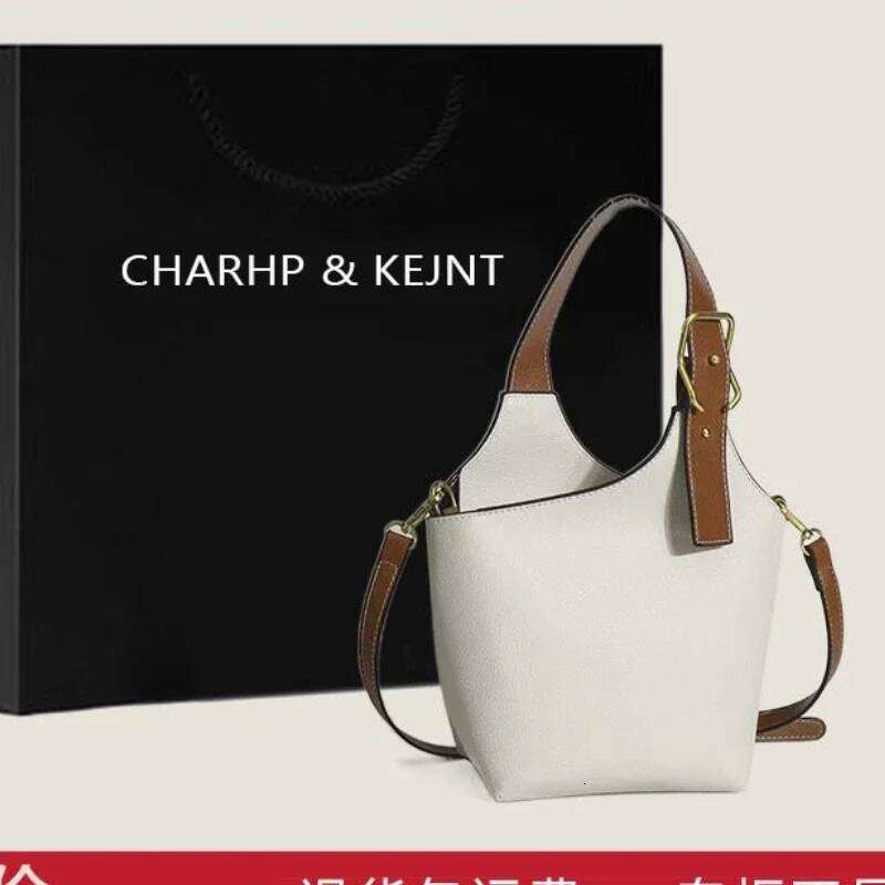 Boston Authentic New Fashion Bowling Summer Senior Sense Women Casual Tote Bag Color Contrast Hand Cross-Body Bucket Package