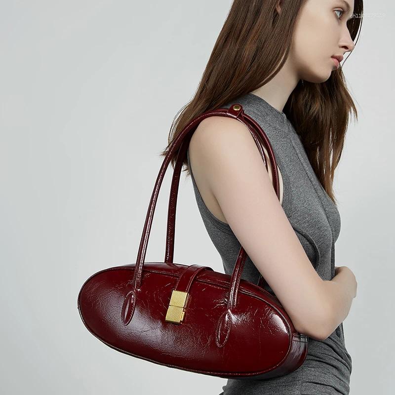 Totes Women's Bag Genuine Leather Luxury Designer Shoulder Bags High Quality Cowhide Women Vintage Female Handbags