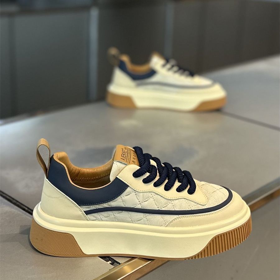Designer Shoes 2025 Spring soft-soled men's shoes, casual, sporty, fashionable, versatile, light luxury, high and low top sneakers, free shipping
