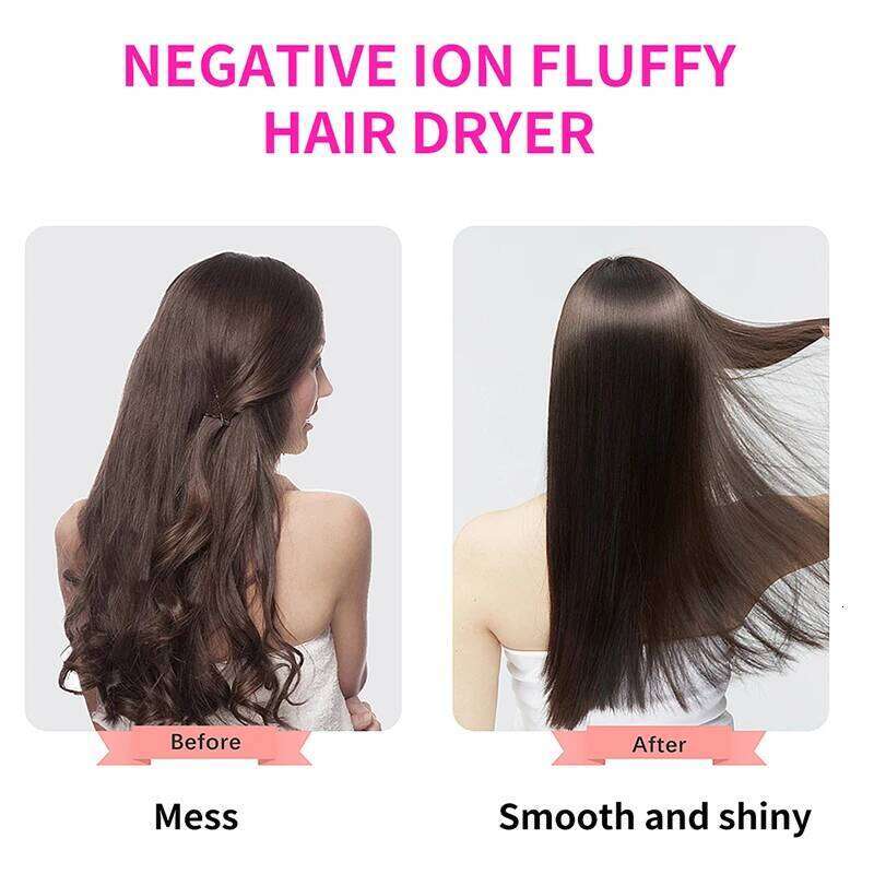 Portable Hot Air Blow with One Step Dryer Comb Blower Brush Hair Straightener