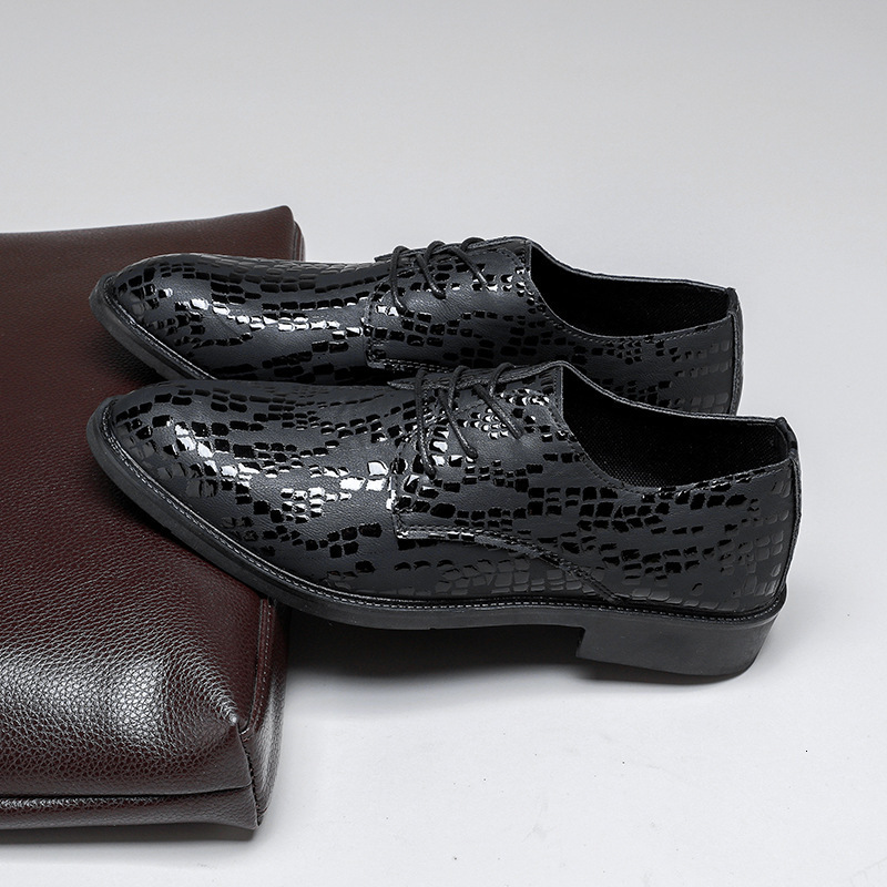 Men S Korean Style Hidden Heel Soft Leather Youth Suit Casual Shoes British Business Formal Casual Shoes Versatile Trendy Ddmysaturn